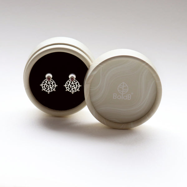 BoldB Earrings - Roseni Silver Studs