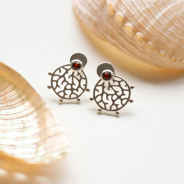 BoldB Earrings - Roseni Silver Studs