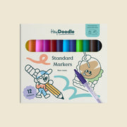 HeyDoodle Standard Colouring Markers - 12 Set