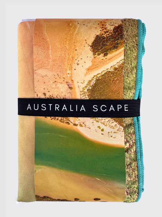 Australia Scape Microfibre Towel - Shark Bay