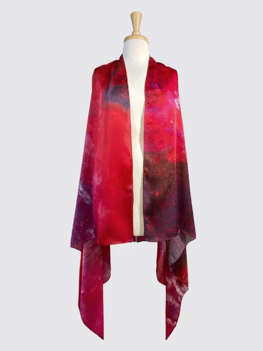 Australia Scape 100% Silk Scarf - Karratha