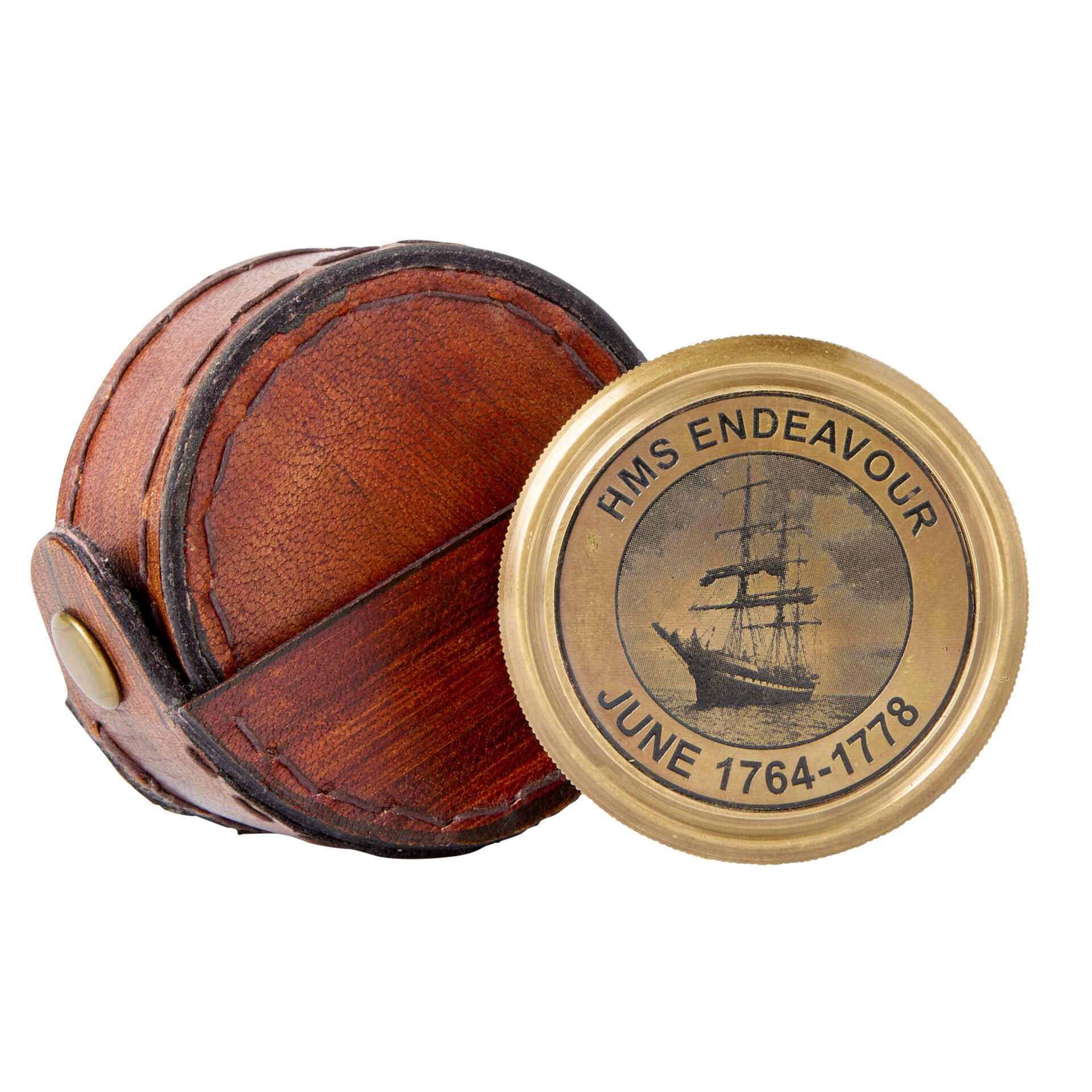 Endeavour Compass with Leather Case