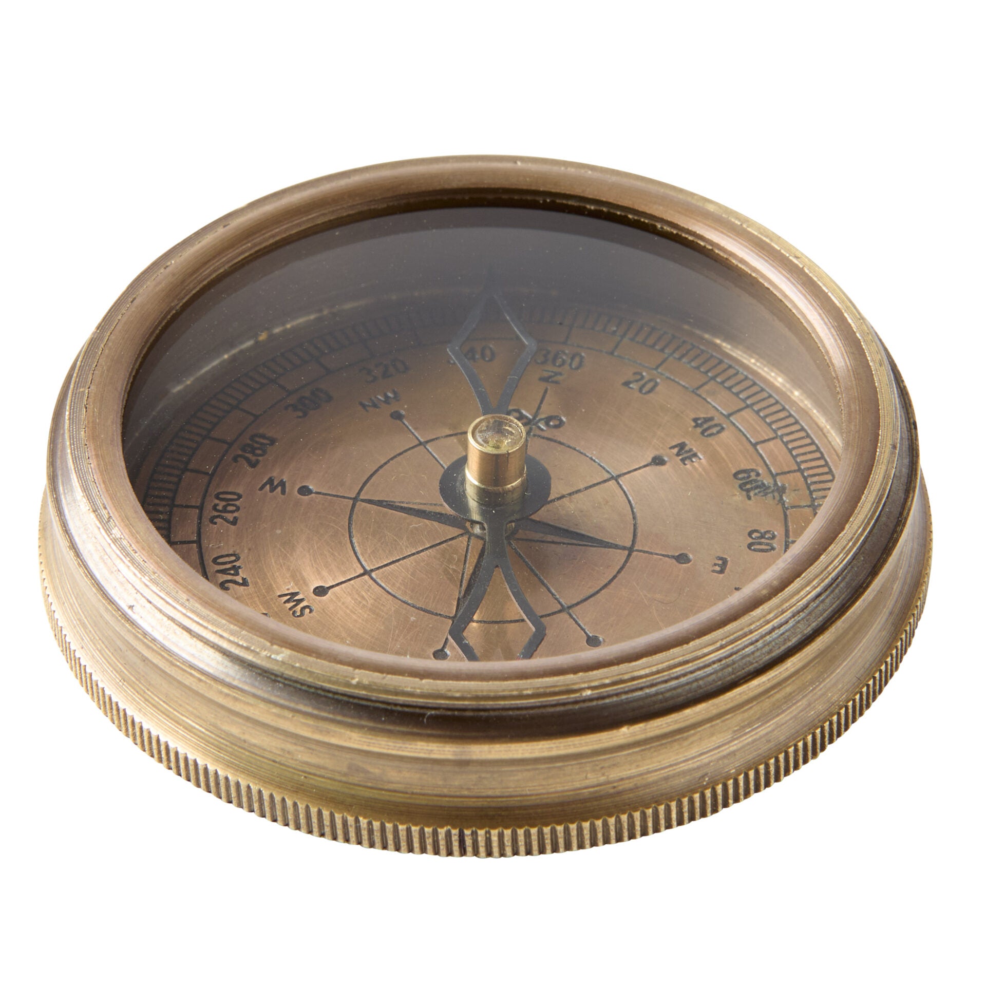 Australian Penny Compass with Leather Case