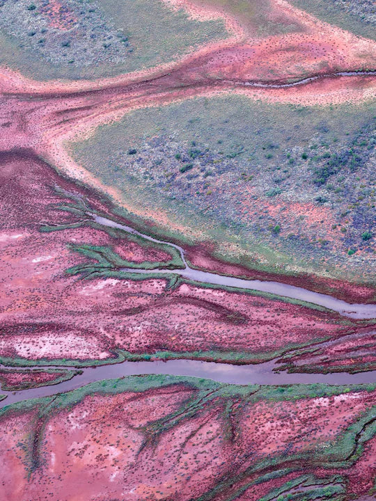 Australia Scape 100% Silk Scarf - Port Hedland