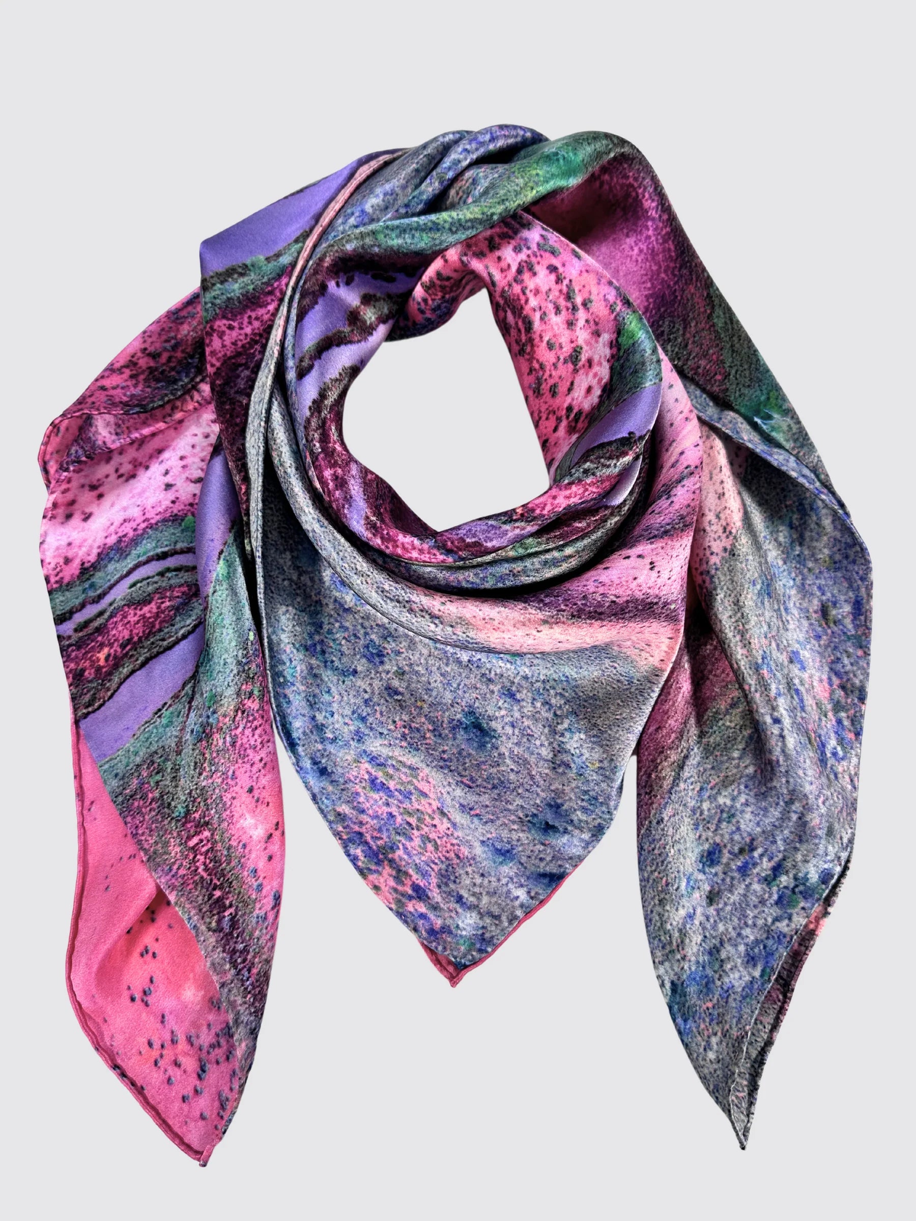 Australia Scape 100% Silk Scarf - Port Hedland