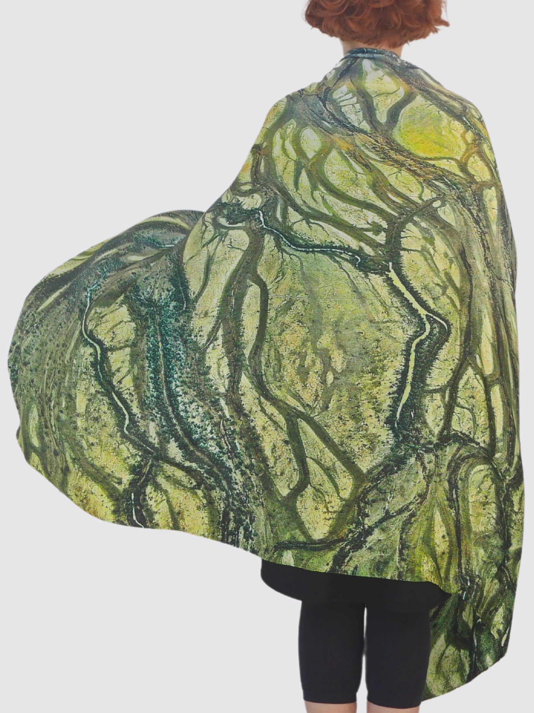 Australia Scape 100% Silk Scarf - Diamantina River