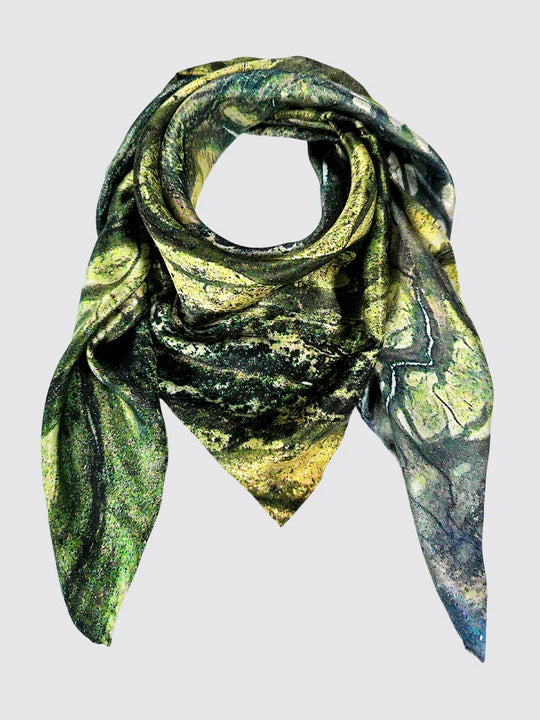 Australia Scape 100% Silk Scarf - Diamantina River