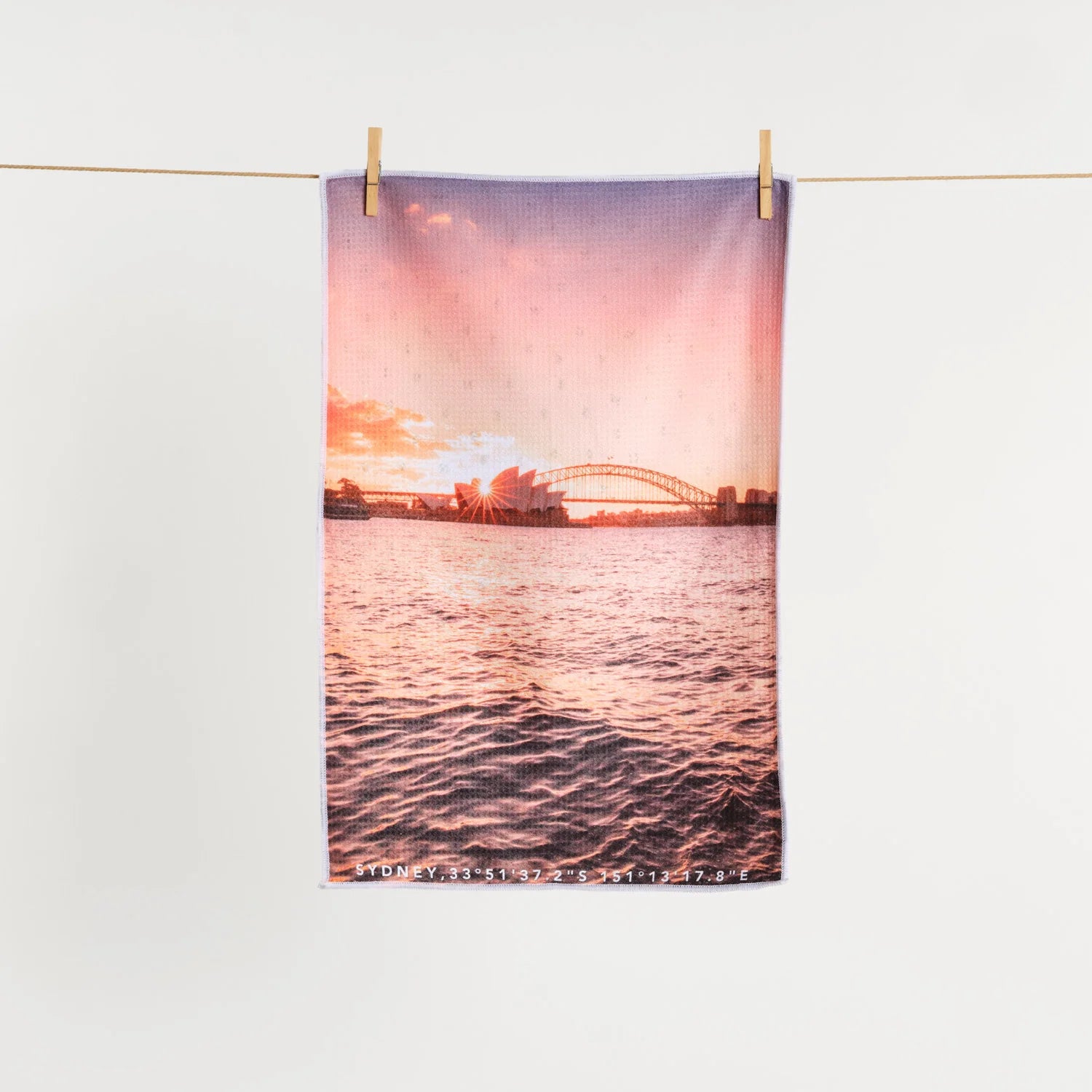 Microfibre Tea Towel - Sydney Harbour Hues