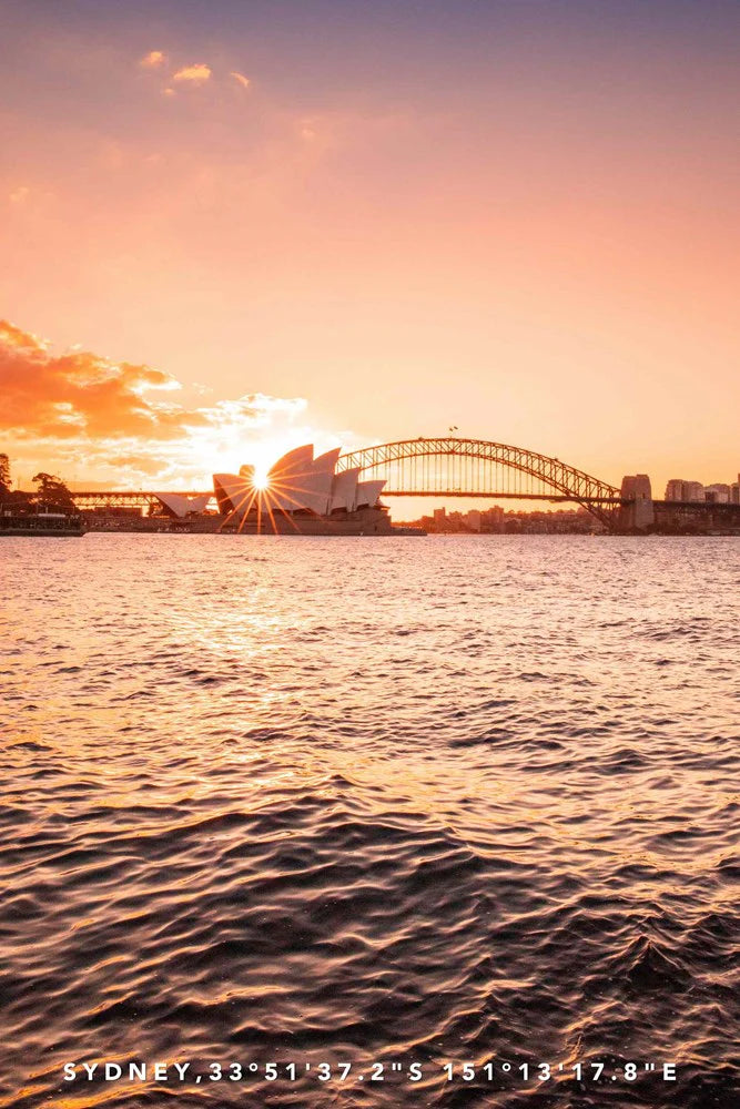 Microfibre Tea Towel - Sydney Harbour Hues