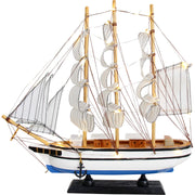 LED Sailing Ship - Blue/White