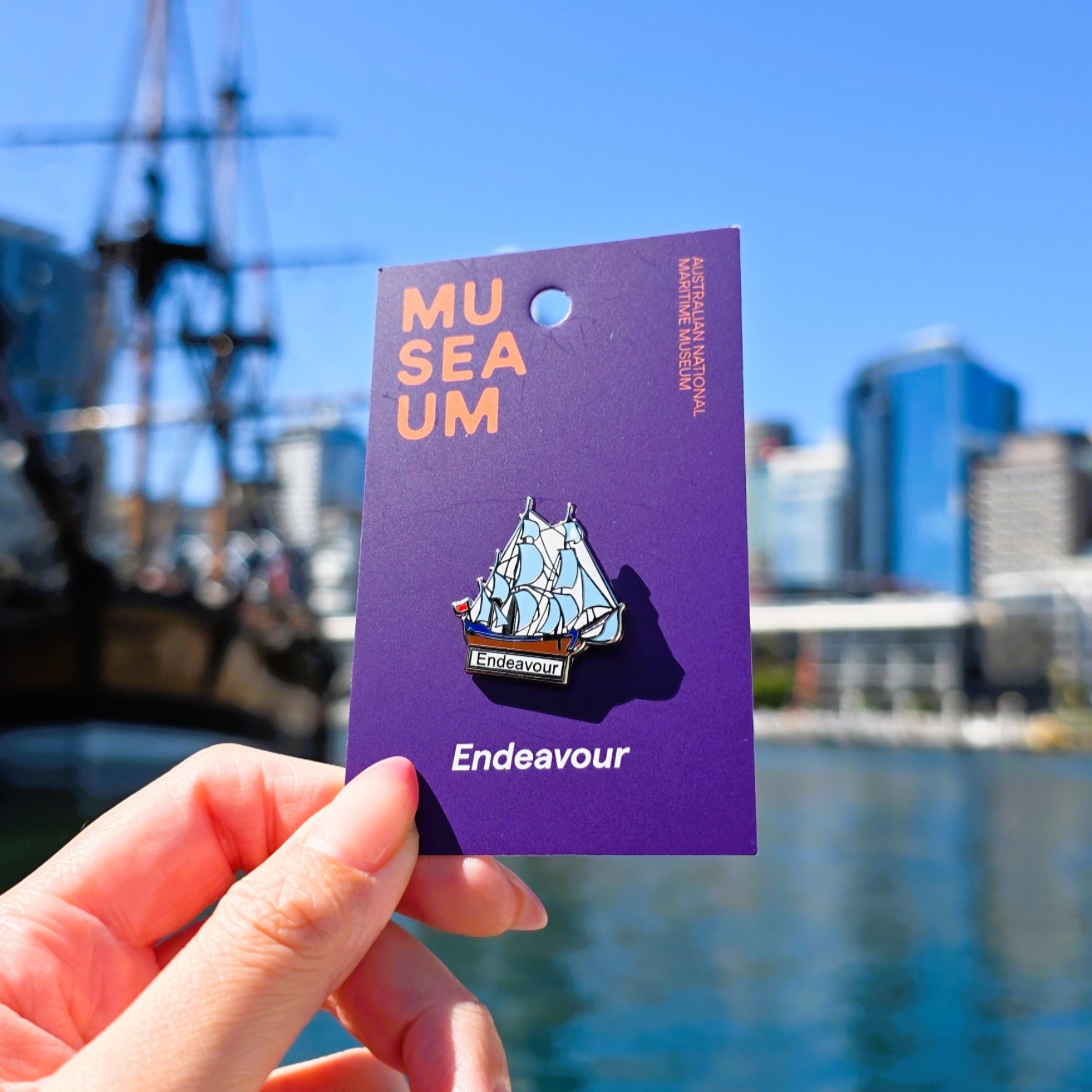 HMB Endeavour Lapel Pin