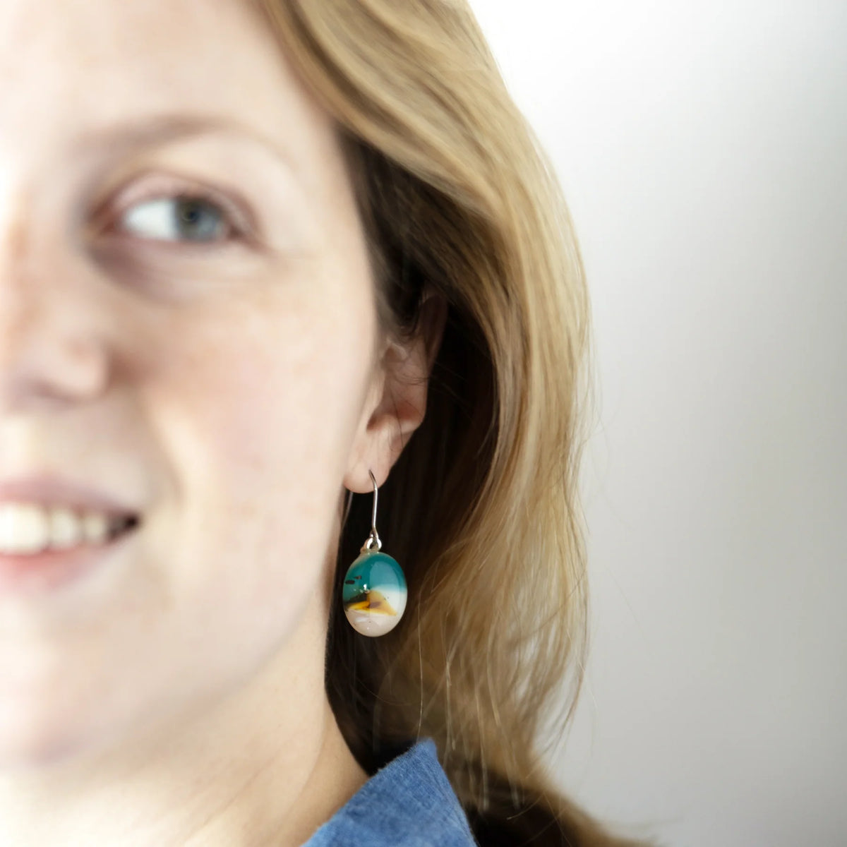 Ocean Essence Emerald Sea Drop Earrings