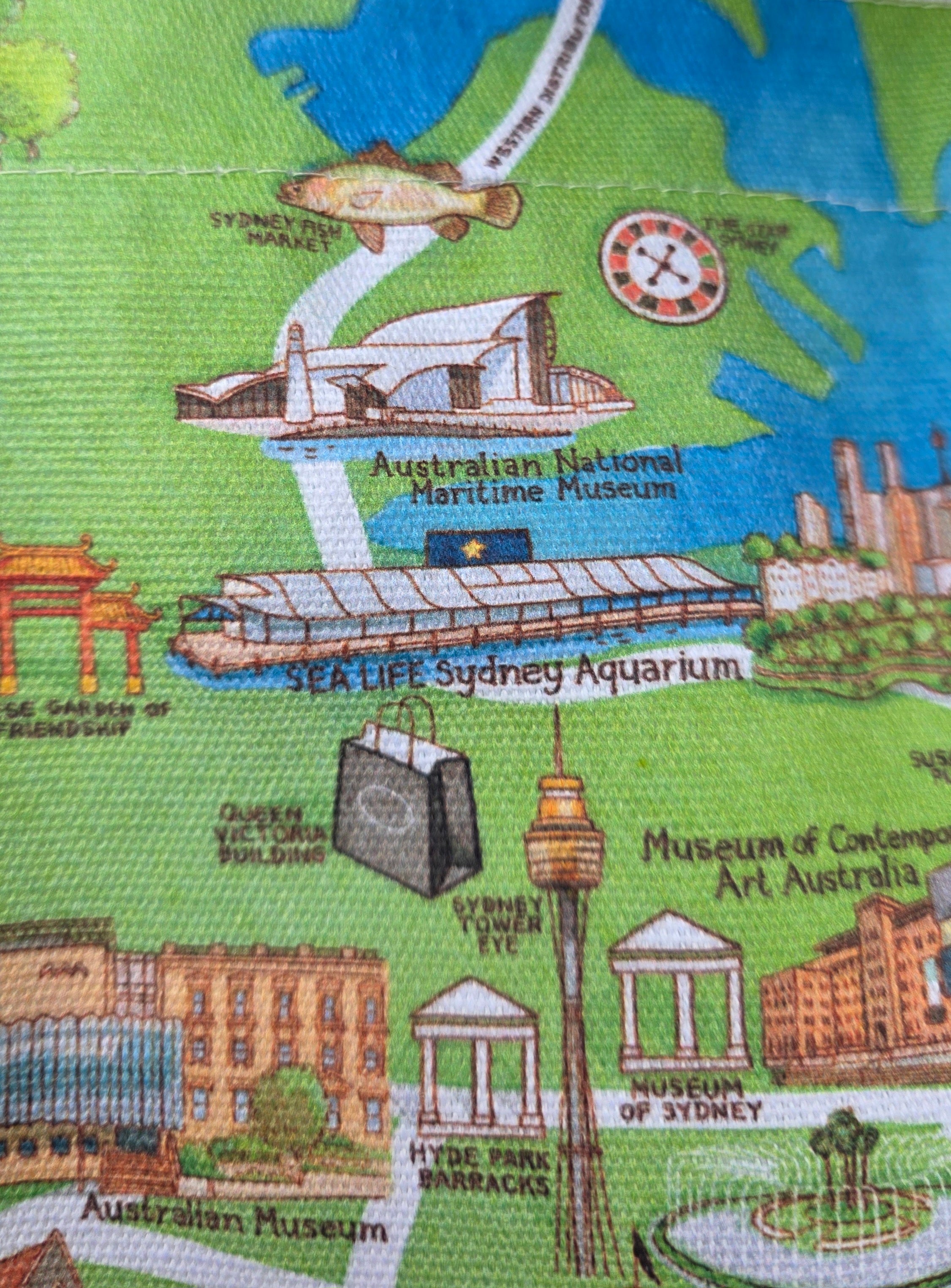 Tote Bag - Sydney Tourist Attraction Spot (ft. ANMM)