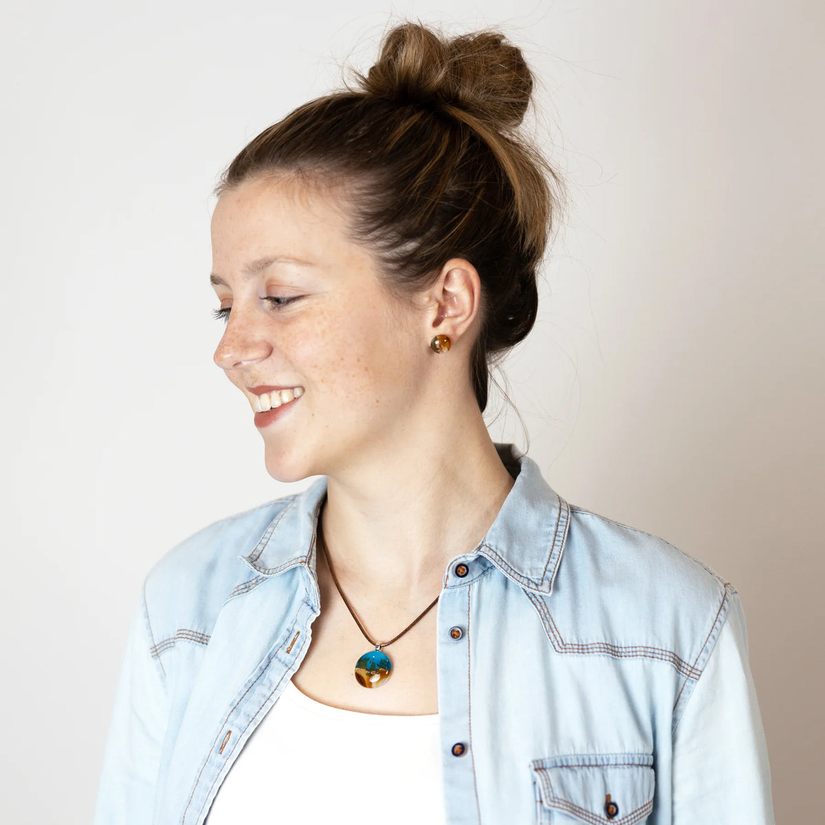 Ocean Essence Coastal Lagoon Stud Earrings