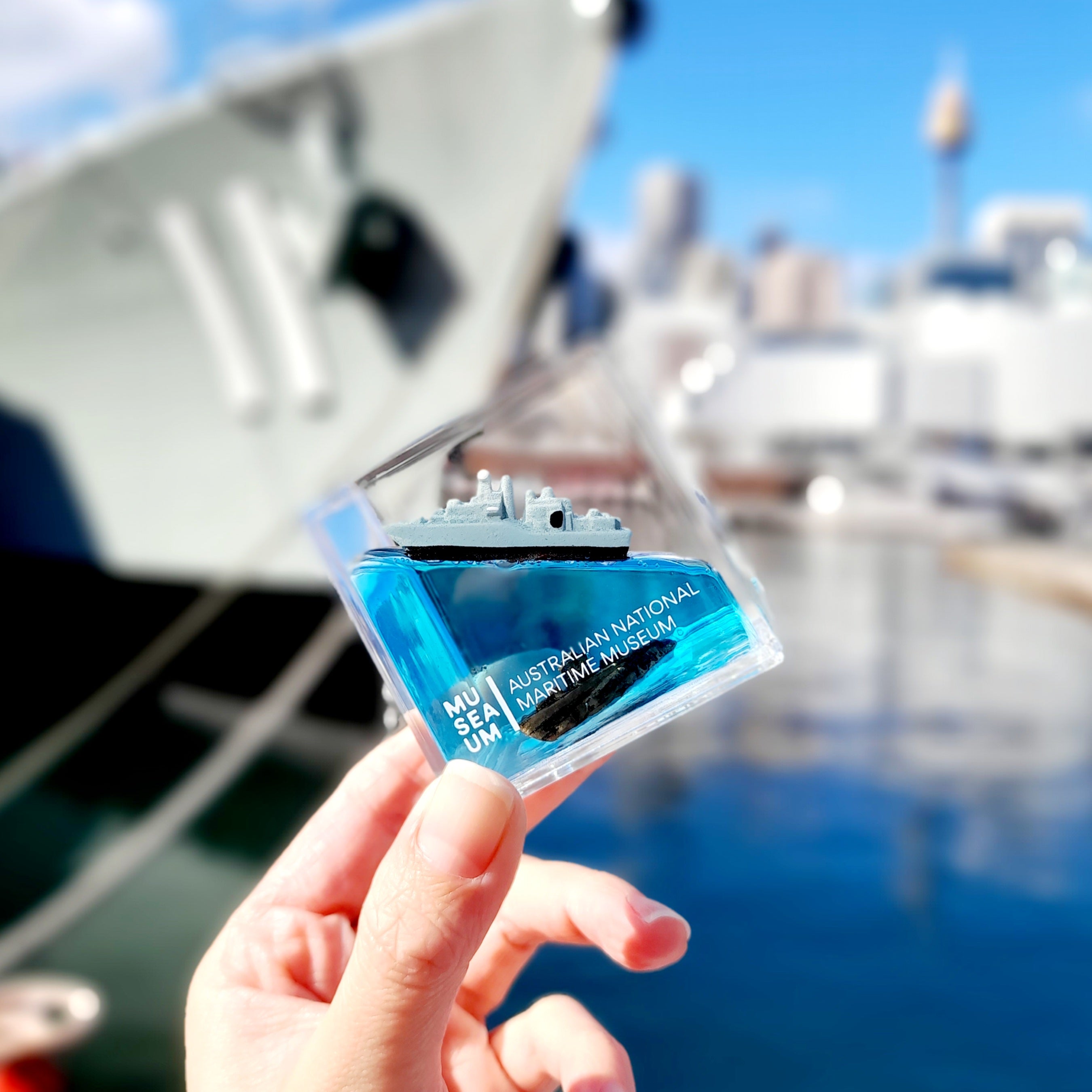 Water Cube Paperweight - HMAS Vampire & HMAS Onslow