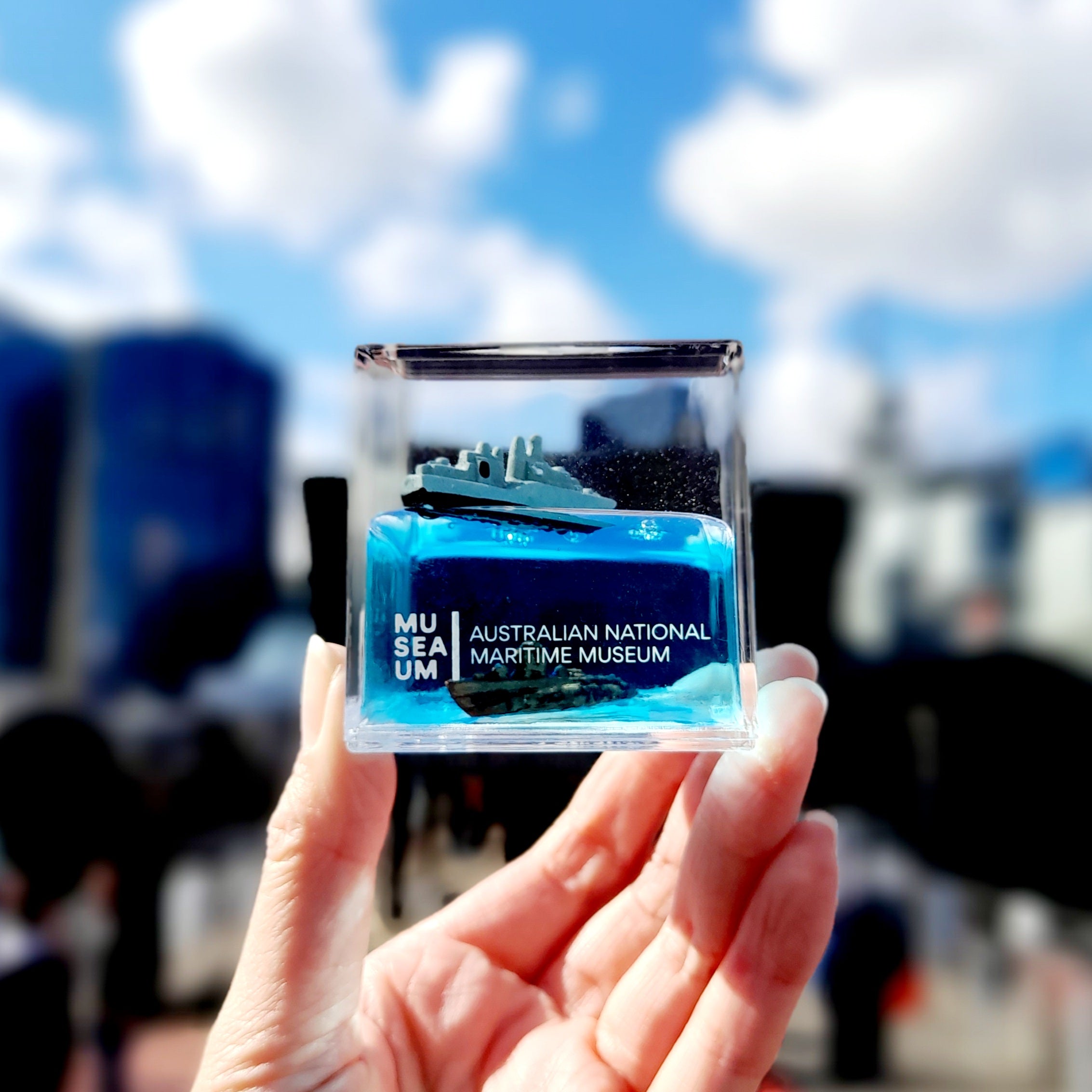 Water Cube Paperweight - HMAS Vampire & HMAS Onslow