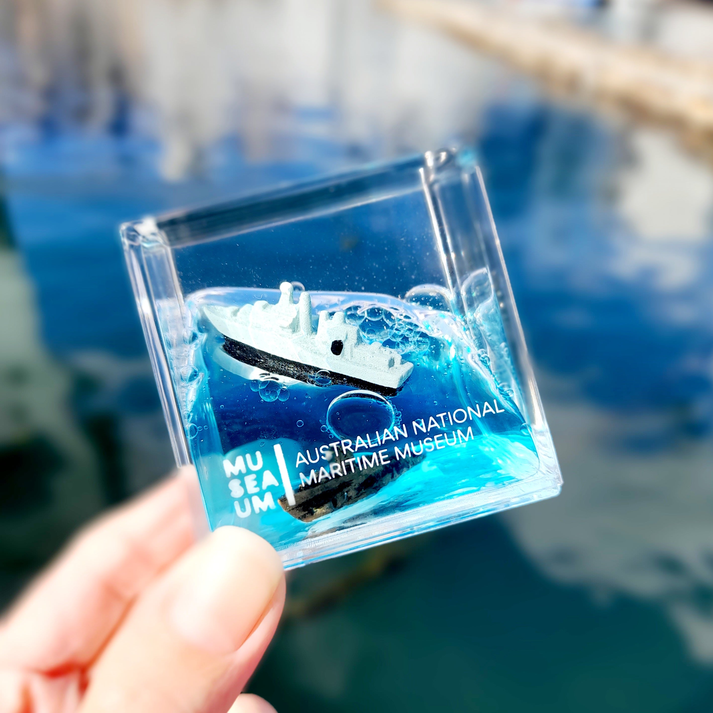 Water Cube Paperweight - HMAS Vampire & HMAS Onslow
