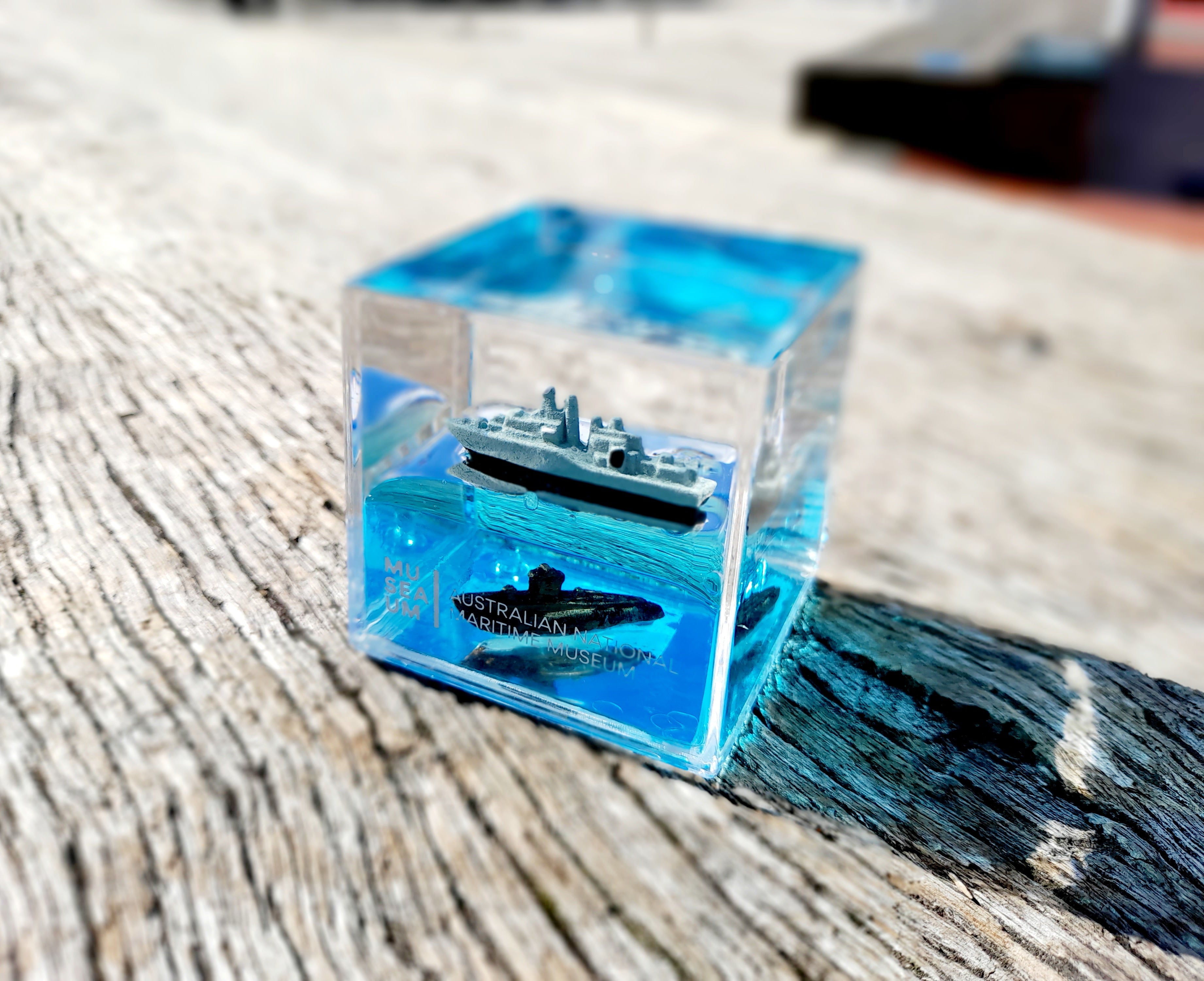 Water Cube Paperweight - HMAS Vampire & HMAS Onslow
