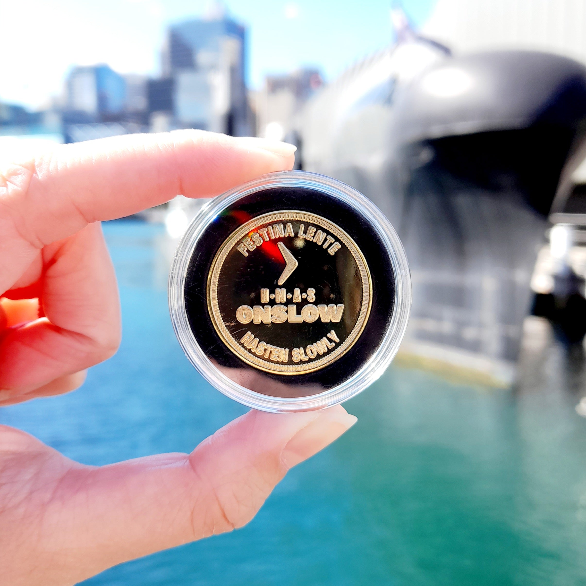 HMAS Onslow Submarine - Museum Souvenir Coin