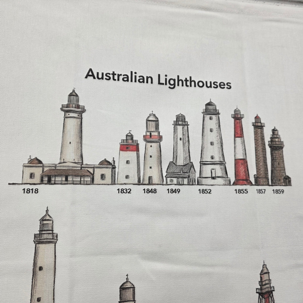 Tea Towel - Australian Lighthouses