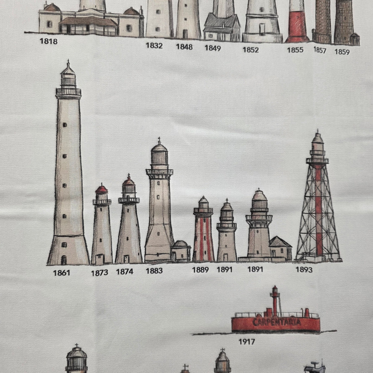 Tea Towel - Australian Lighthouses