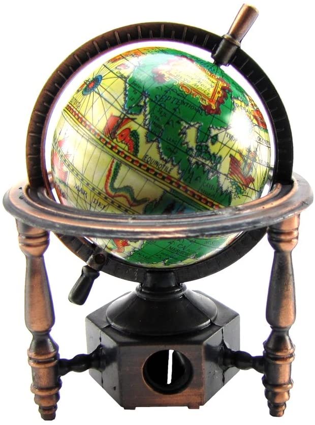 Die Cast Pencil Sharpener - Vintage World Globe