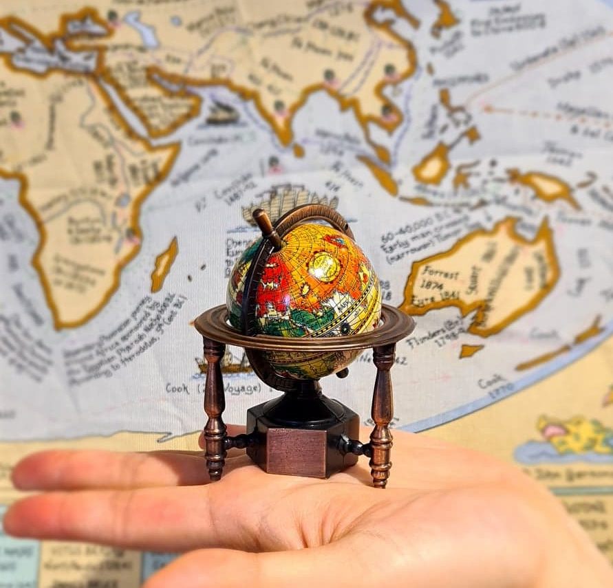 Die Cast Pencil Sharpener - Vintage World Globe
