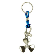 Keyring - Propeller on Blue Cord