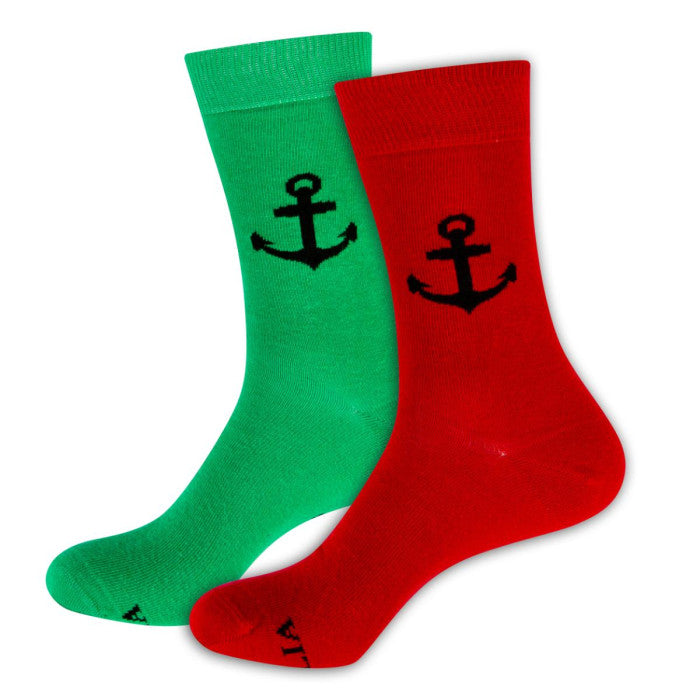 Port & Starboard Anchor Socks - Red/Green