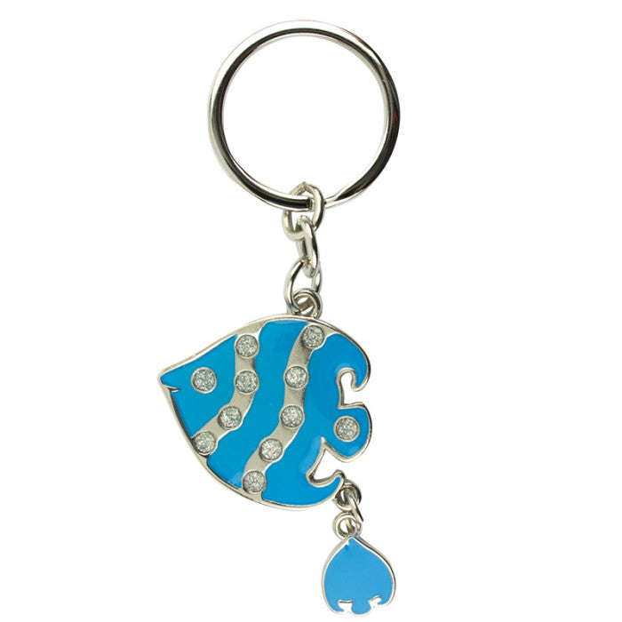 Keyring - Fish & Baby Blue