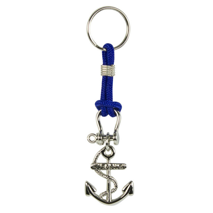 Keyring - Anchor Small Blue