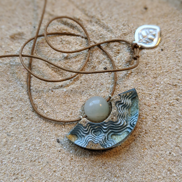Bold B Necklace - Reef Aqua