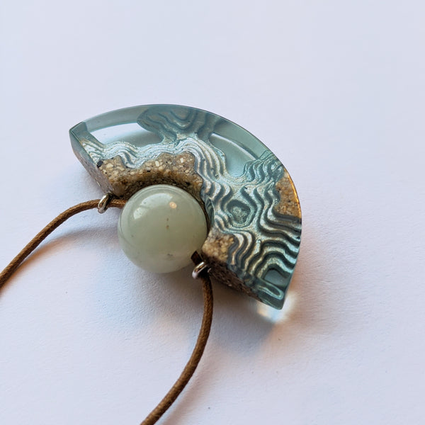 Bold B Necklace - Reef Aqua