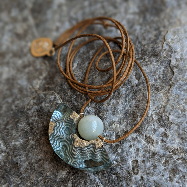 Bold B Necklace - Reef Aqua