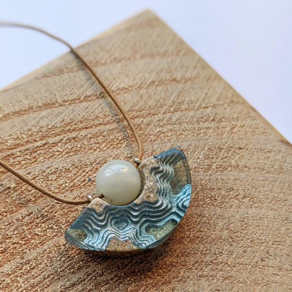 Bold B Necklace - Reef Aqua