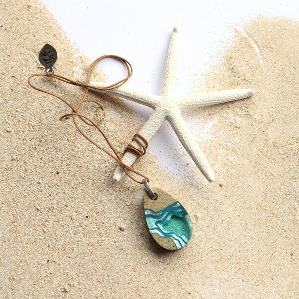 BoldB Cove Pendant Necklace - Aquamarine