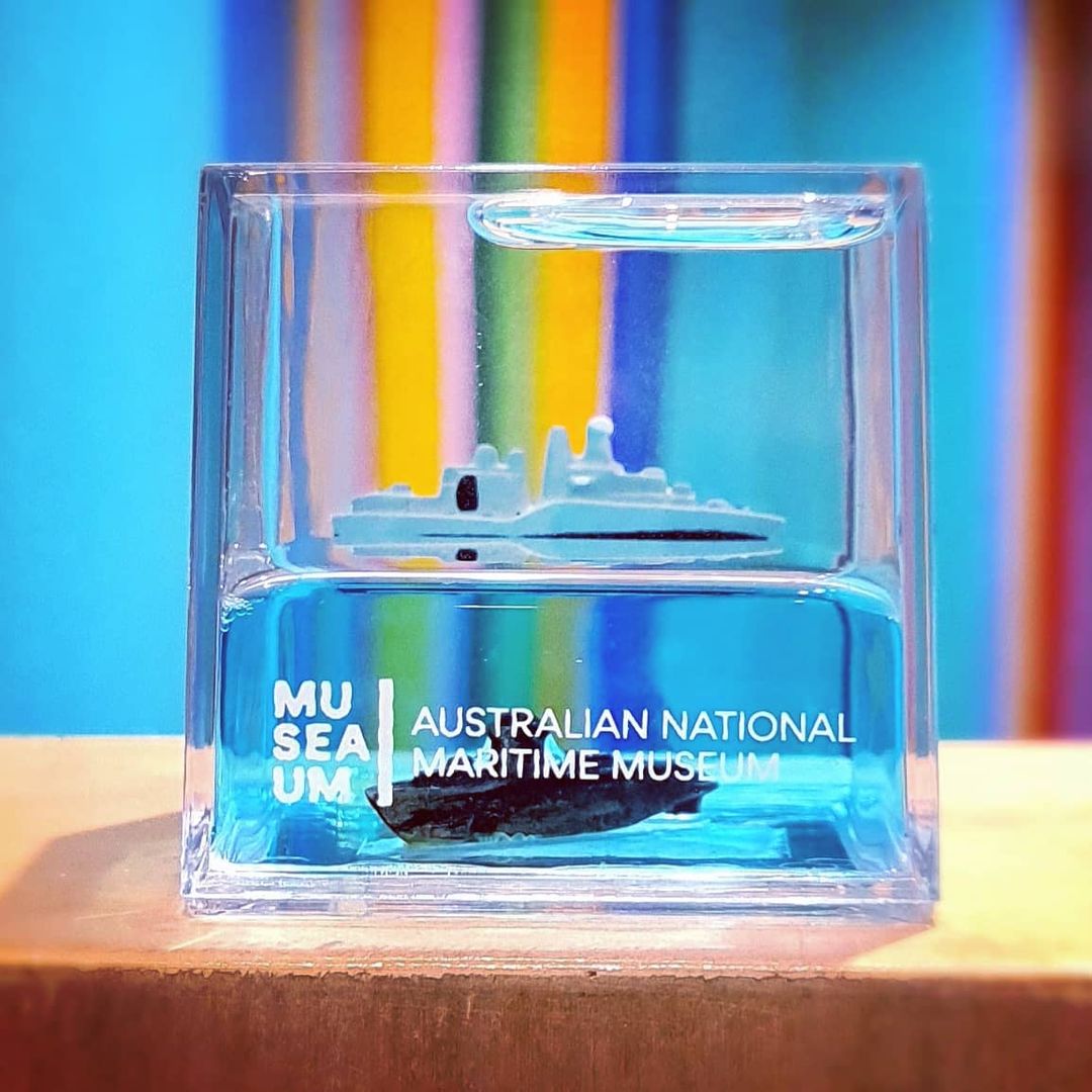 Water Cube Paperweight - HMAS Vampire & HMAS Onslow