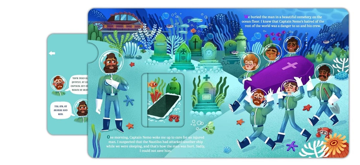 Lit for Little Hands: 20,000 Leagues Under the Sea An Interactive Board Book Adapting the Classic for Kids