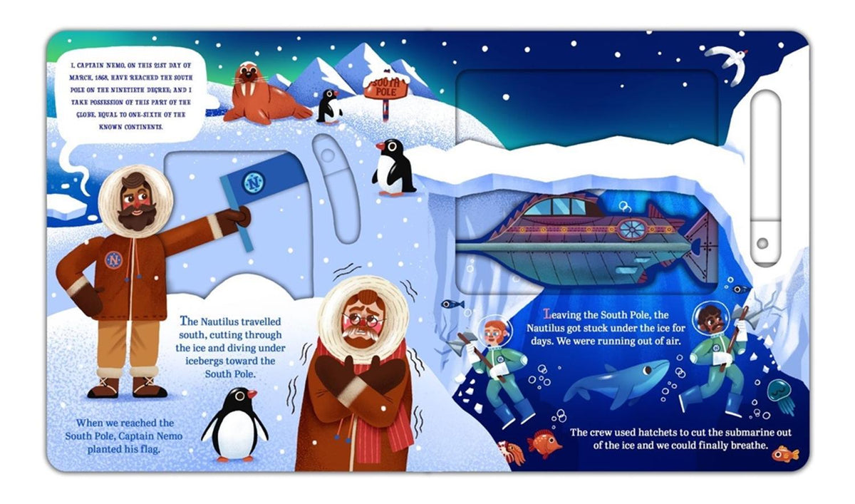 Lit for Little Hands: 20,000 Leagues Under the Sea An Interactive Board Book Adapting the Classic for Kids
