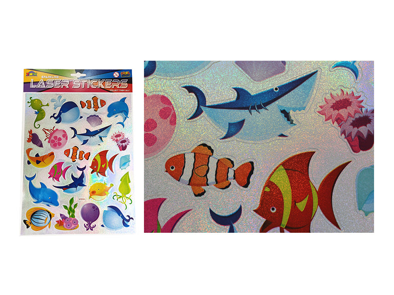 A4 Laser Stickers - Sea Life
