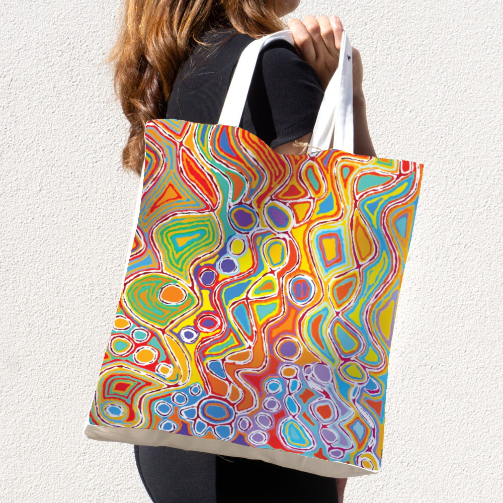Foldable Bag Cotton - Judy Watson JWA677