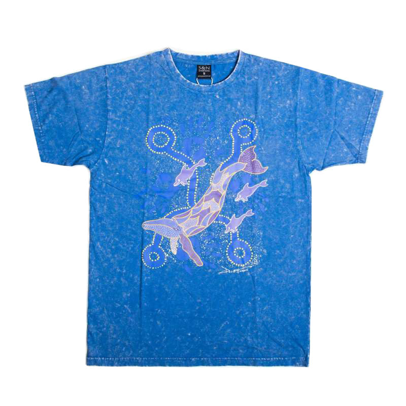 T-shirt - Adult Whale Blue Medium