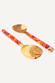 Acacia Salad Servers Boxed CVA714 Cedric Varcoe