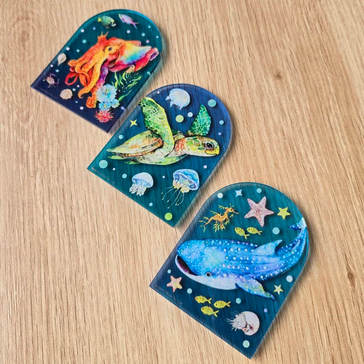 Acrylic Magnet - Sea Turtle