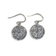 The Galloway Hoard Drop Earrings - Animal Heads Silver