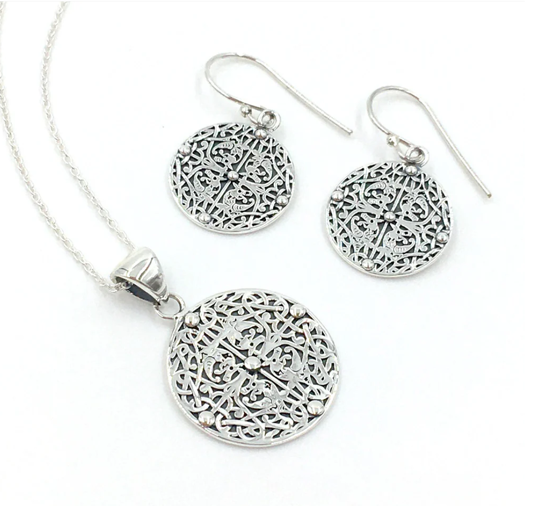 The Galloway Hoard Pendant - Animal Heads Silver