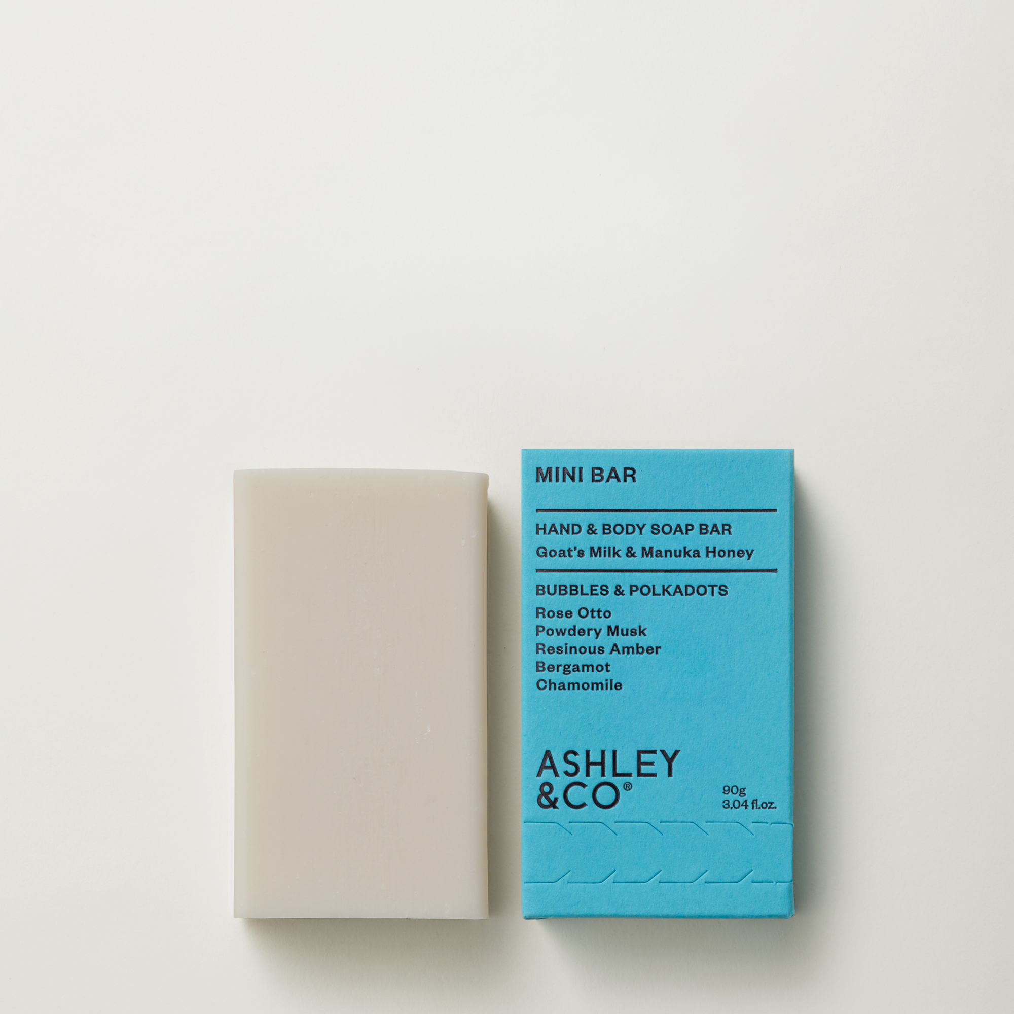Ashley & Co Mini Bar 90g - Bubbles & Polkadots
