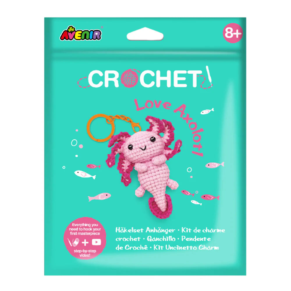 Avenir Crochet Keychain Love Axolotl