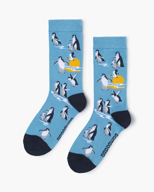 Bamboo Socks - Sunset Penguins 2-8