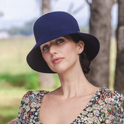 Madonna French Navy Blue Bucket Hat